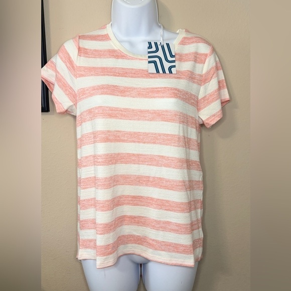 Market & Spruce Juuna Hi Lo striped Knit Top Size XSP - Picture 1 of 9